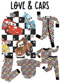 Cars Love bamboo set