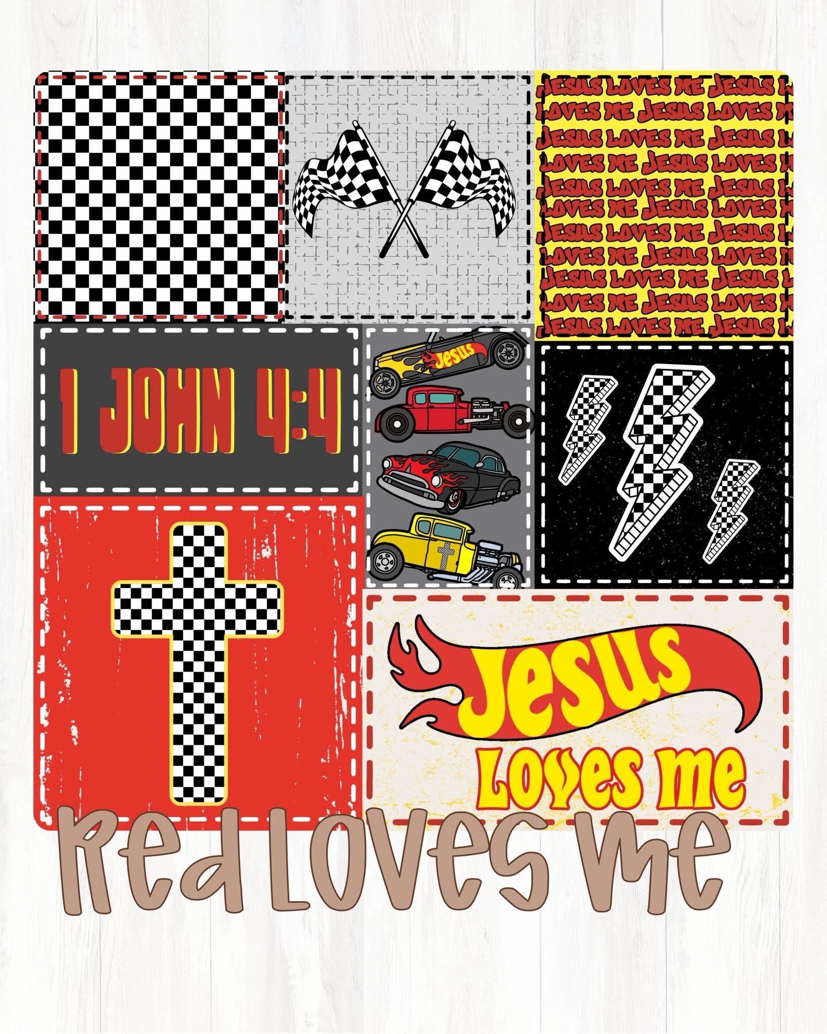 Jesus loves me bamboo pj set
