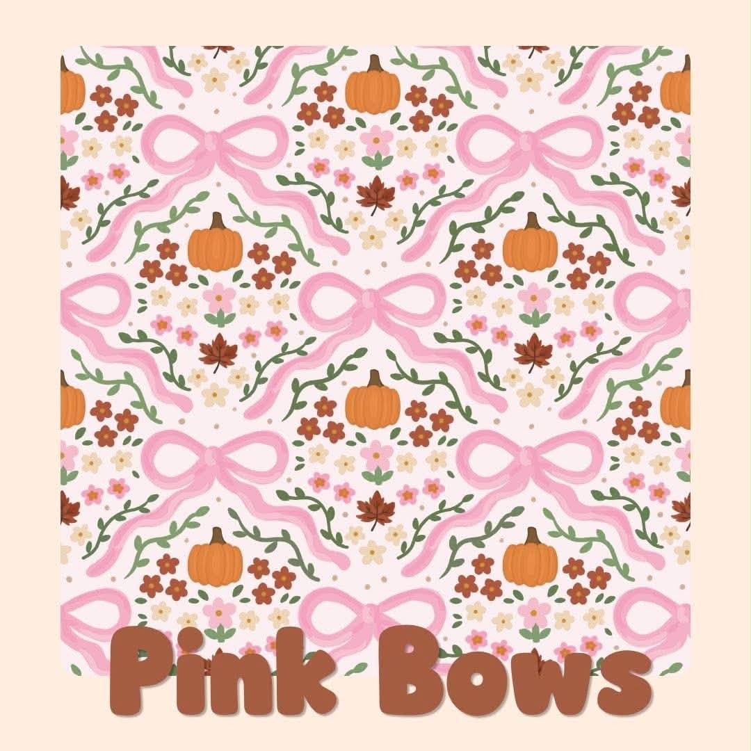 PINK BOWS | COZY LITTLE HARVEST