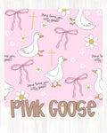Bamboo joggers- pink goose