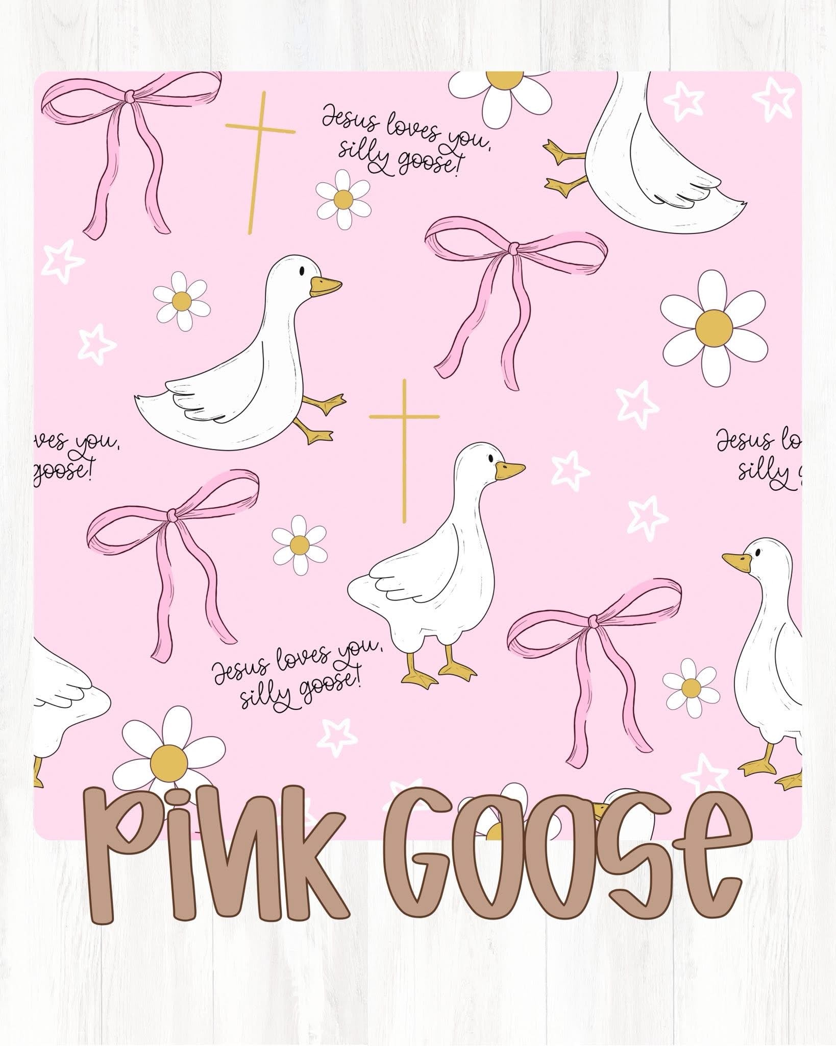 Bamboo joggers- pink goose