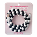 B&W beaded charger